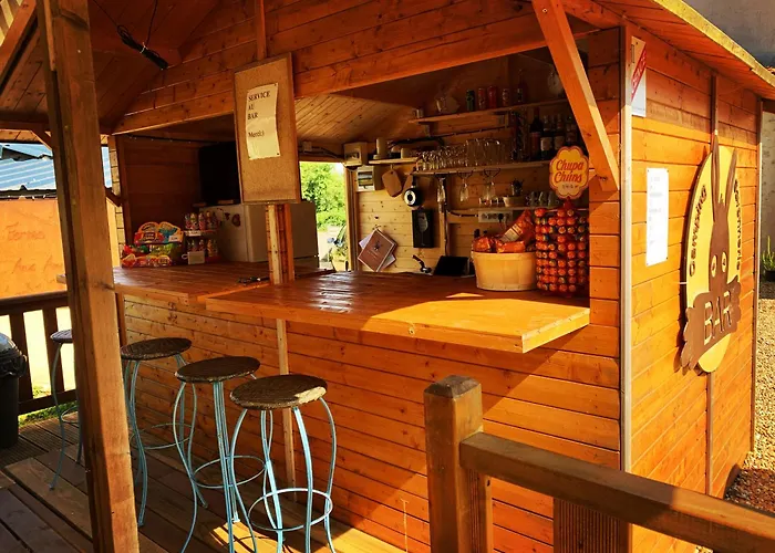 Camping de la ferme aux ânesses, mobil home myrtille