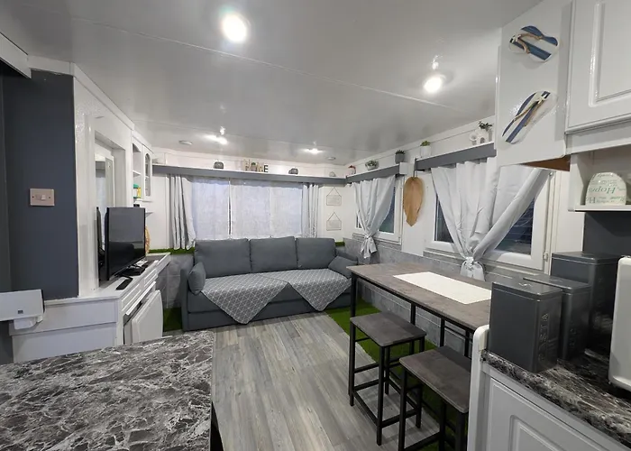 Mobil-home entre terre et mer