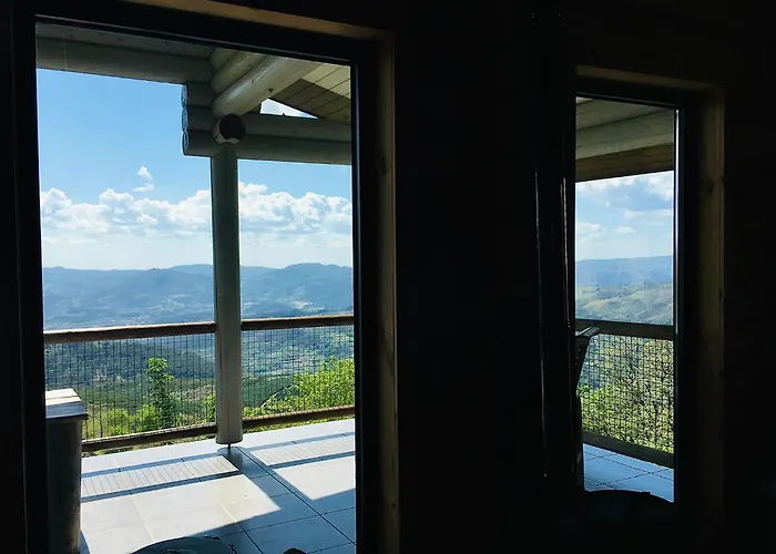 Private Mountain Log Cabin With Amazing Panoramic Sunset Views At Small Scale Nature Resort