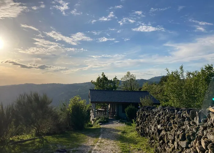 Private Mountain Log Cabin With Amazing Panoramic Sunset Views At Small Scale Nature Resort