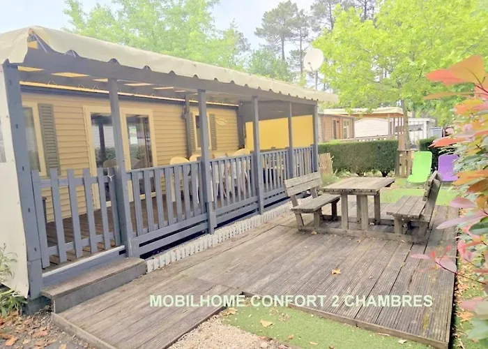 Bungalow-Mobilhome - Petit prix- Océan -Forêt -Camping 3 étoiles