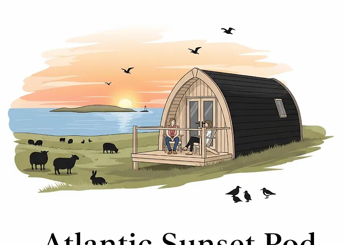 Atlantic Sunset Pod, Isle Of Benbecula