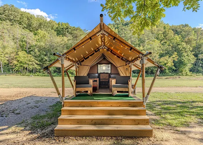 Nature Retreat Cozy Tenthvacspa Bath
