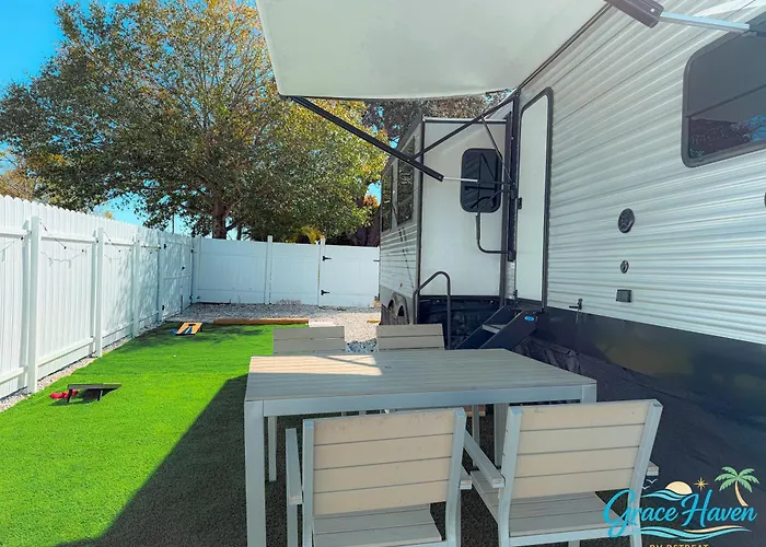 Grace Haven Rv Retreat Near Beach With Private Patio