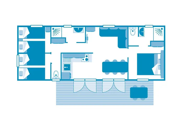 Cottage Atlantide 6P 3Bdrms Airconpremiu