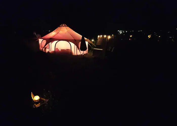Beheizte Jurte Zelt Glamping Camping Winter Schlüchtern Hessen Main-Kinzig